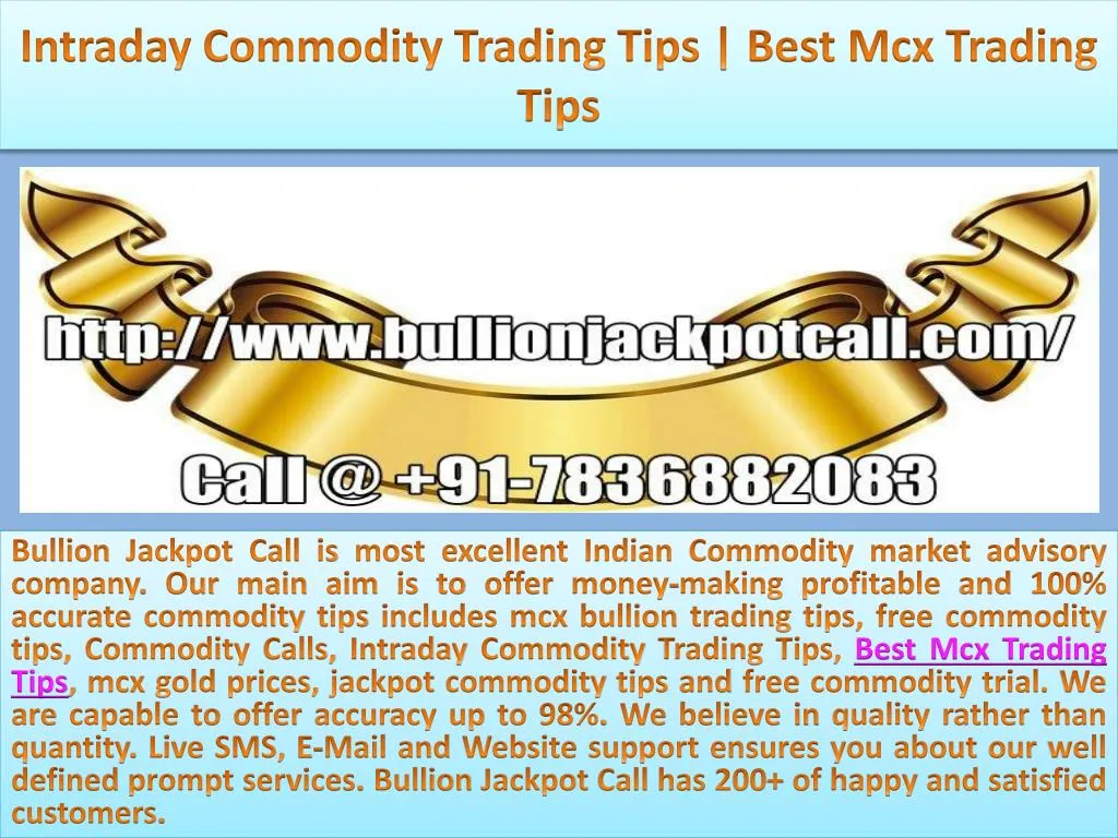 intraday commodity trading tips best mcx trading tips n.