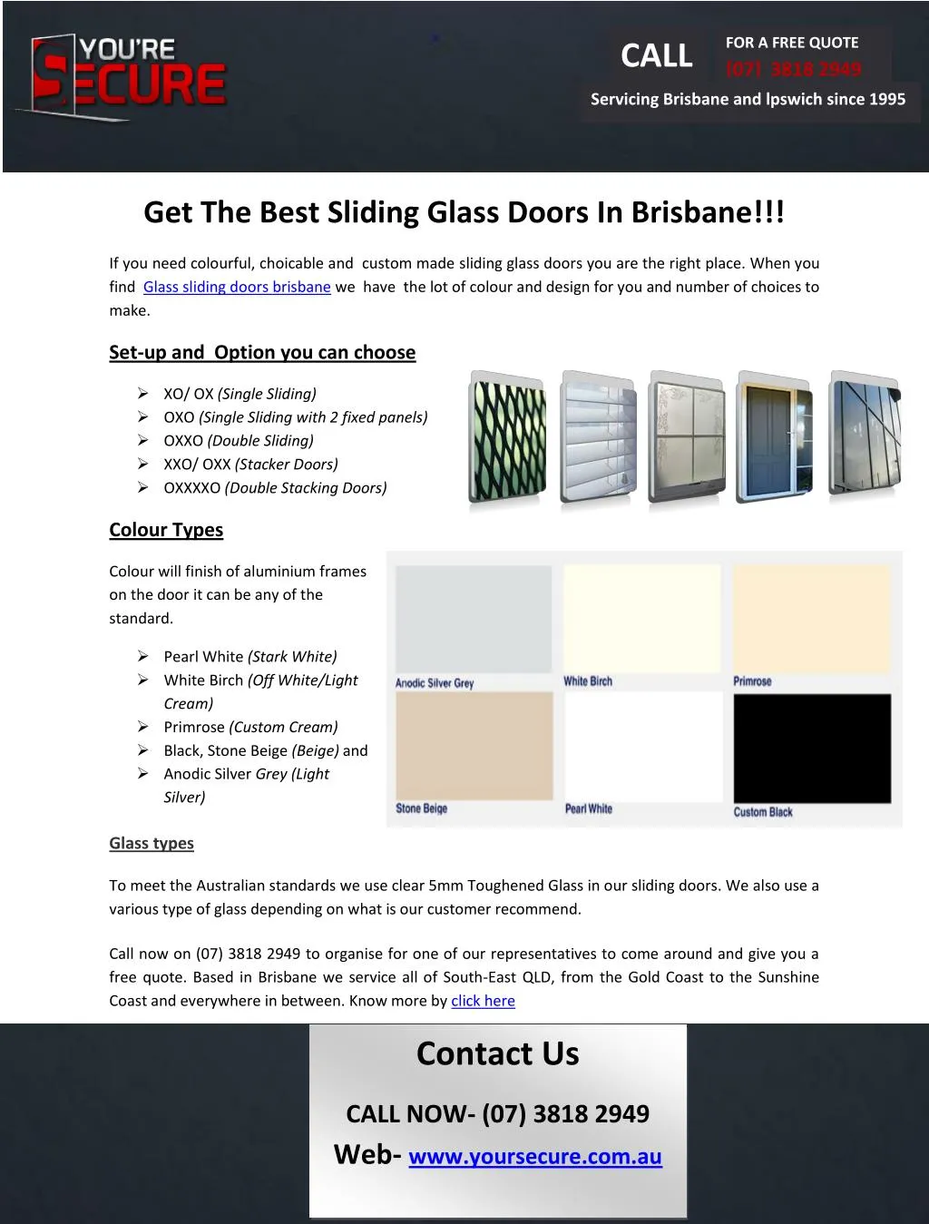 Ppt Get The Best Sliding Glass Doors In Brisbane Powerpoint For A Free E