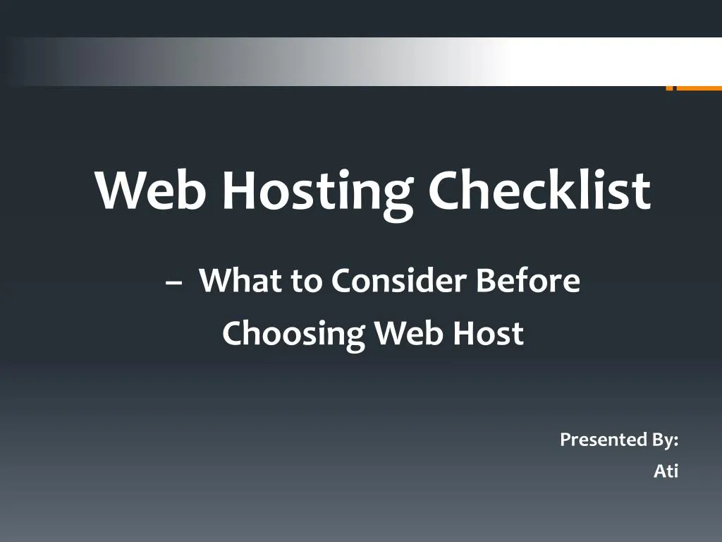 web hosting checklist what to consider before n.