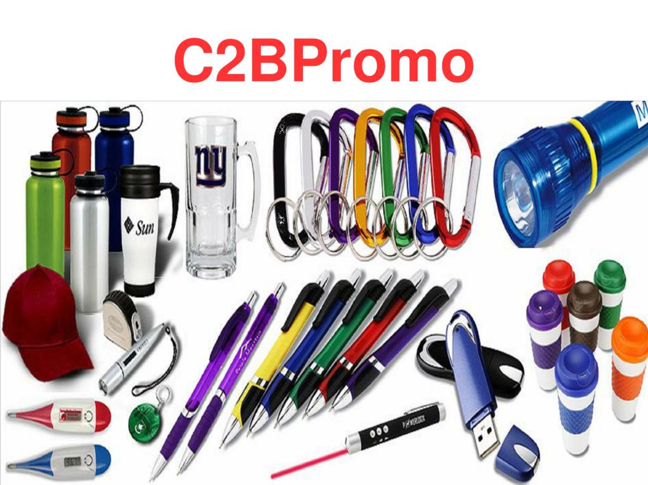 Items leading. Promotional items. Gym items.