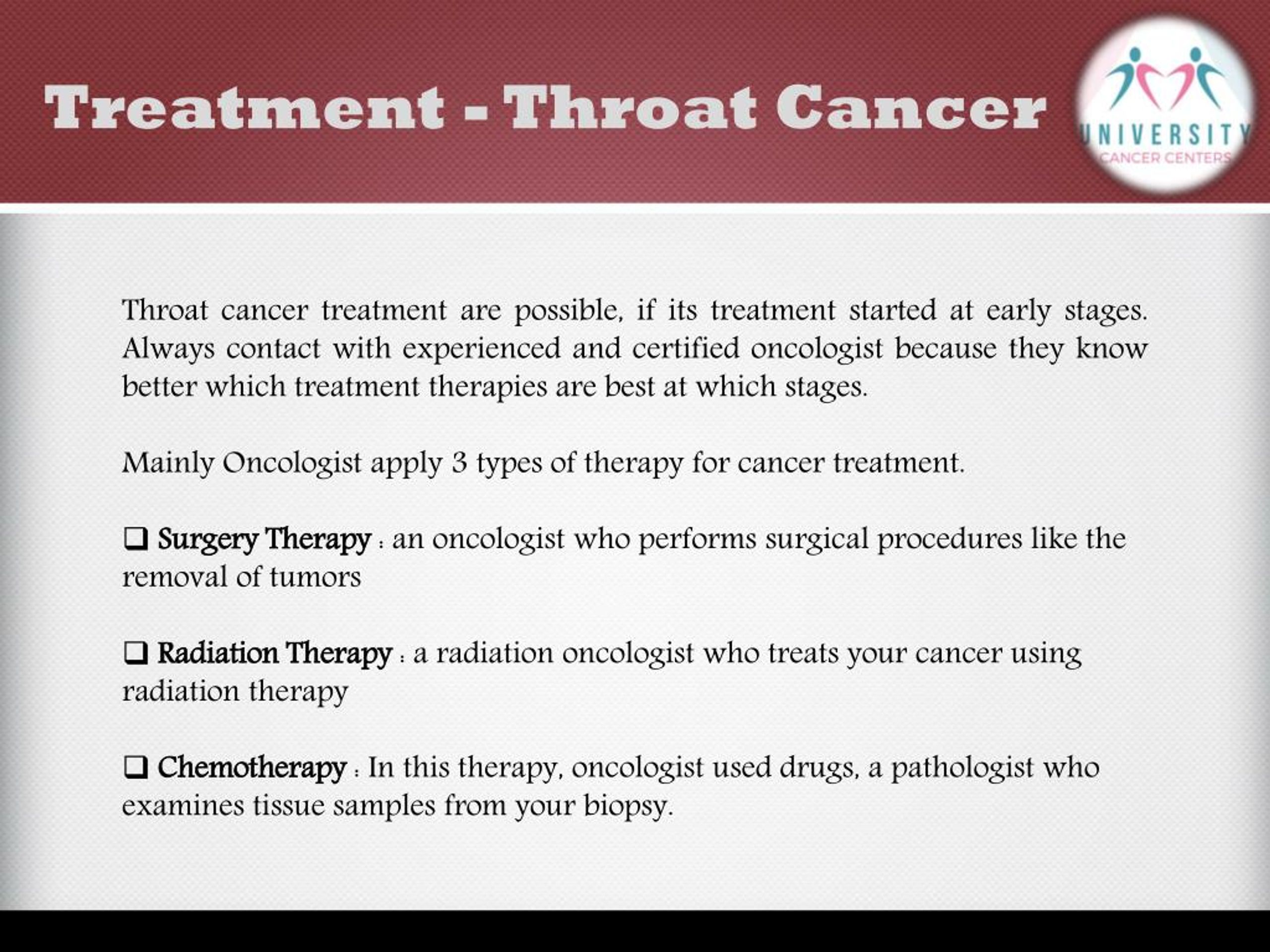 PPT - What is Throat cancer and it’s Awareness? - University Cancer ...