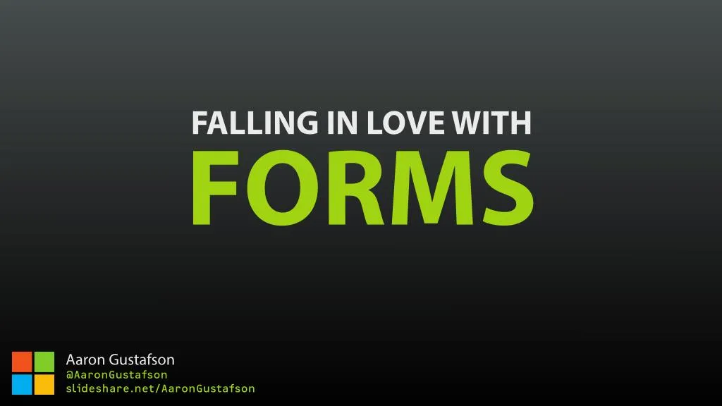falling in love with forms n.