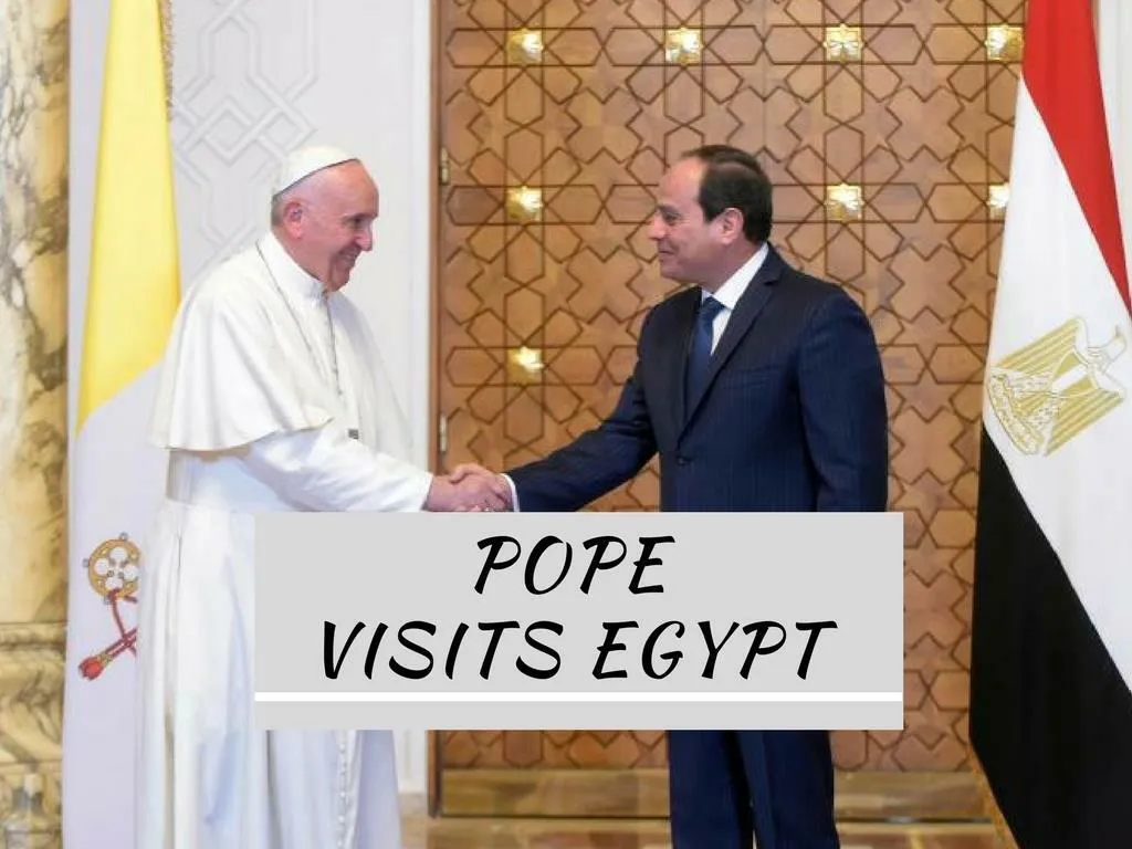 pope visits egypt n.