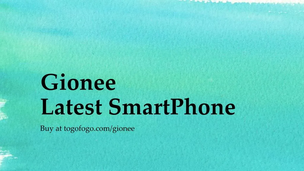 gionee latest smartphone n.