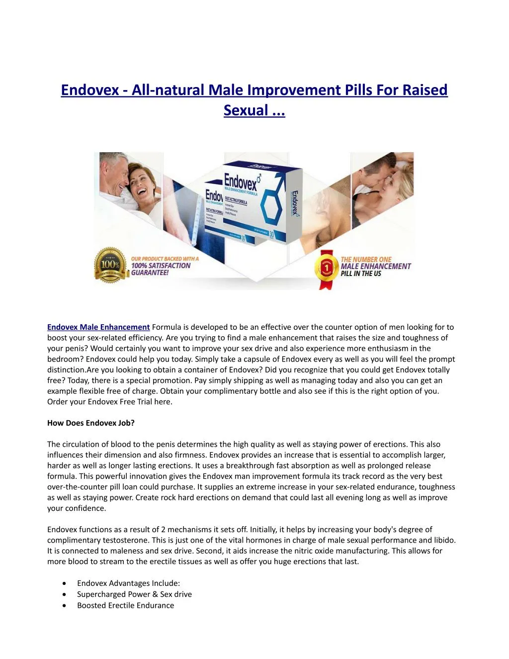 endovex all natural male improvement pills n.