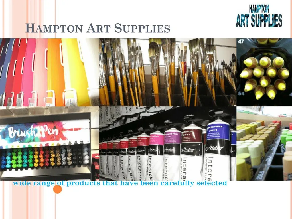 PPT Acrylic Paint Hampton Art Supplies PowerPoint Presentation
