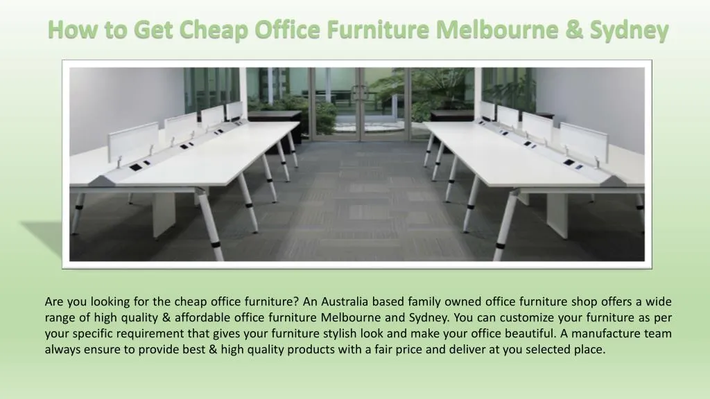 Ppt How To Get Cheap Office Furniture Melbourne Sydney