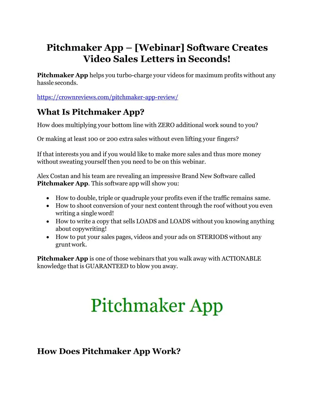 pitchmaker app webinar software creates video n.