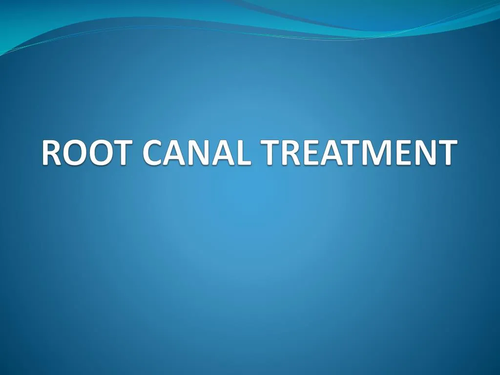 root canal treatment n.