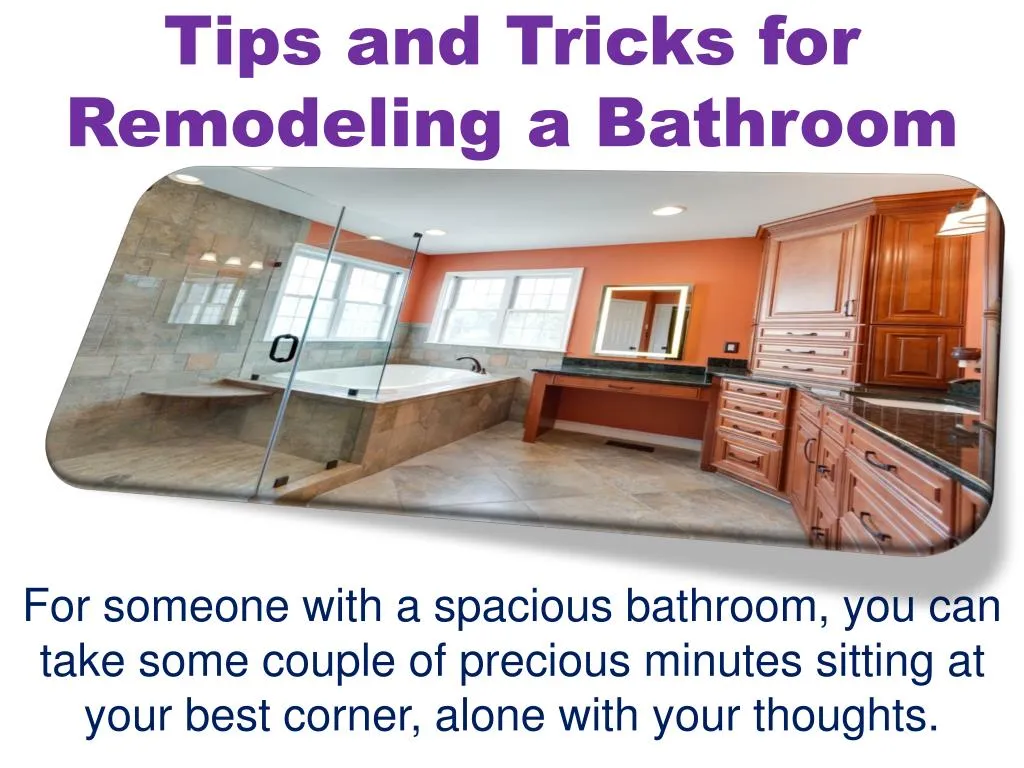 tips and tricks for remodeling a bathroom n.