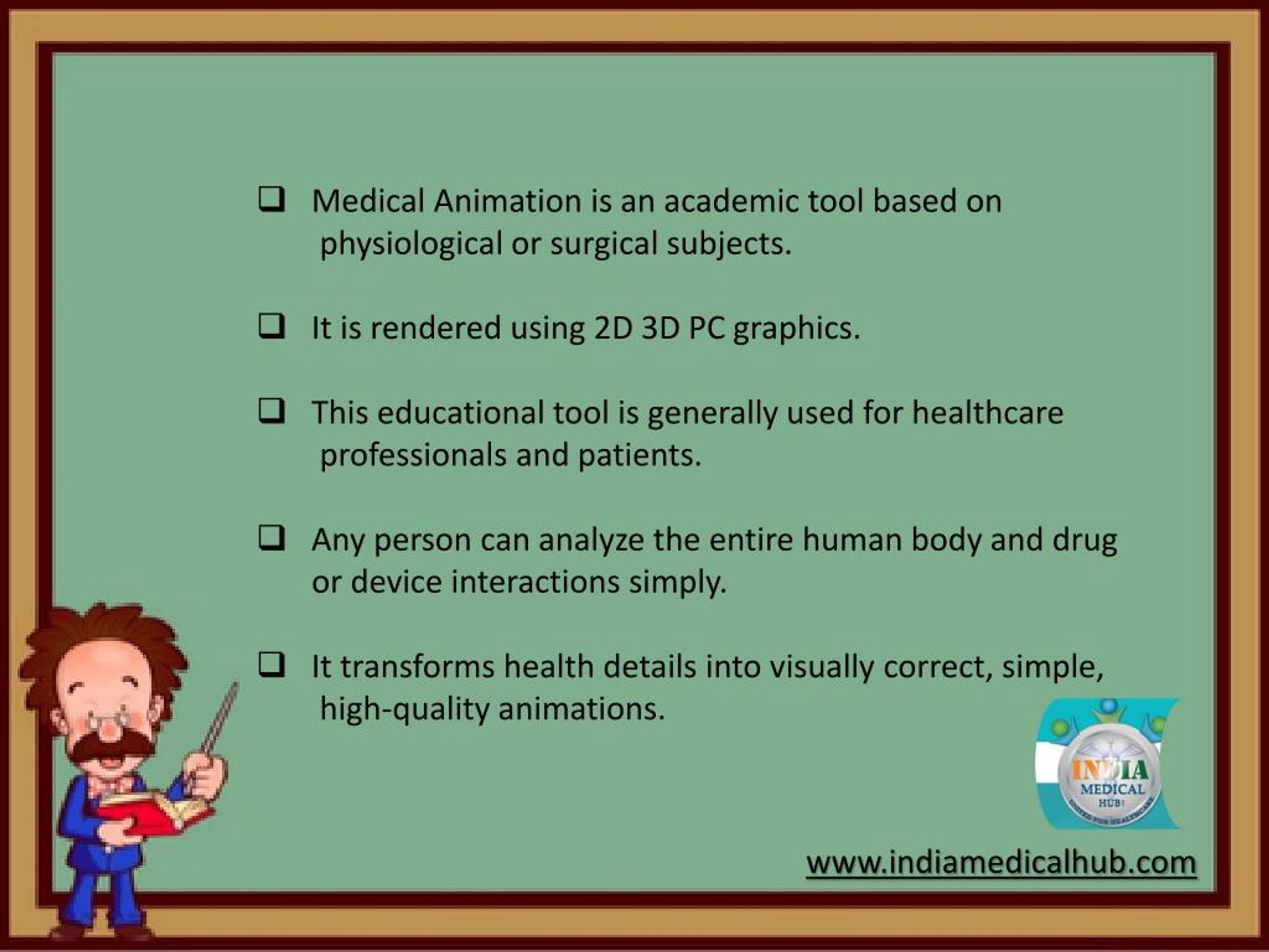 PPT - India Medical Hub: 2D, 3D Medical and Scientific Animation PowerPoint  Presentation - ID:7570342