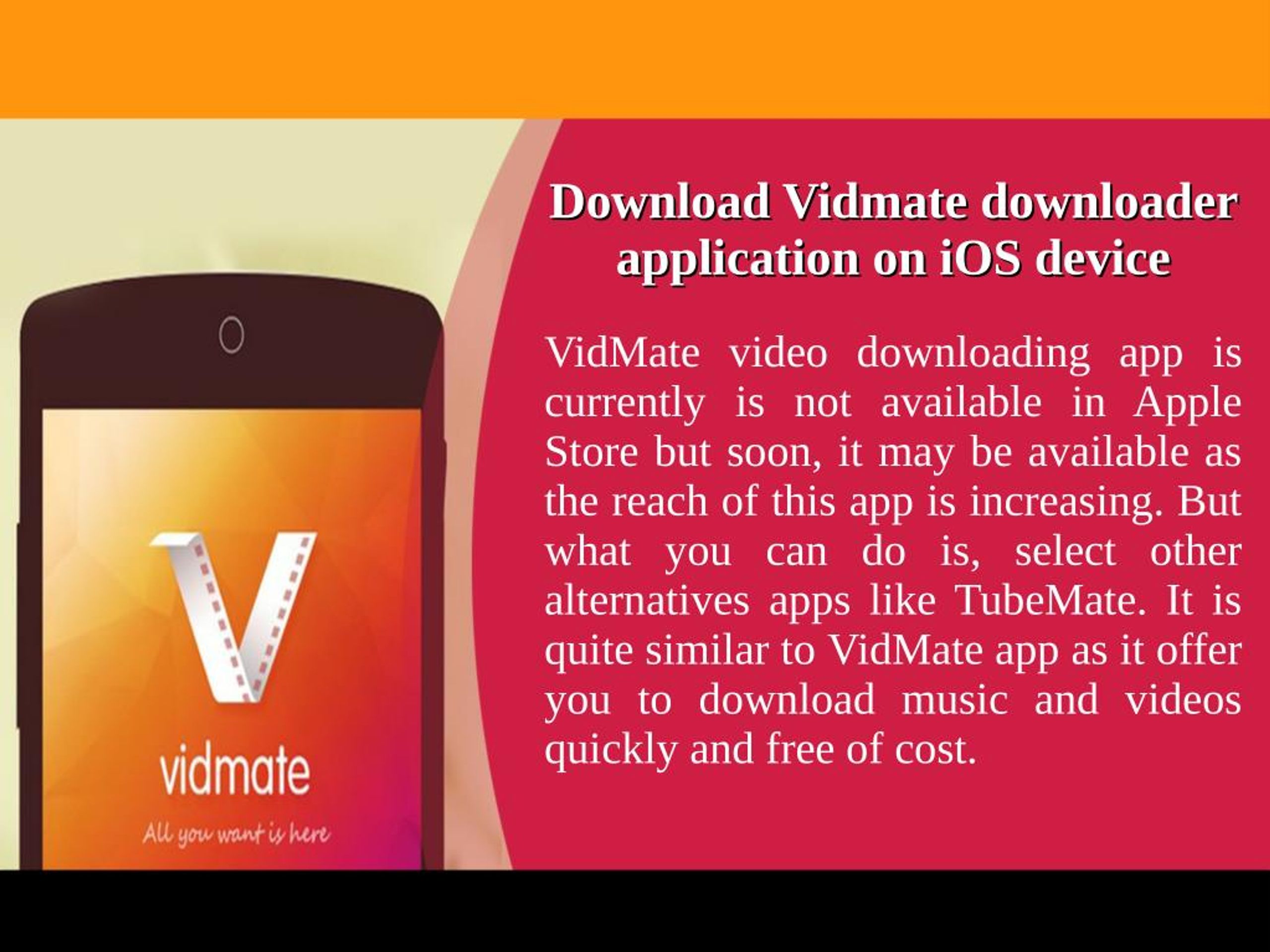 Ppt Download Vidmate Video Downloader App Powerpoint Presentation Free Download Id 7570561