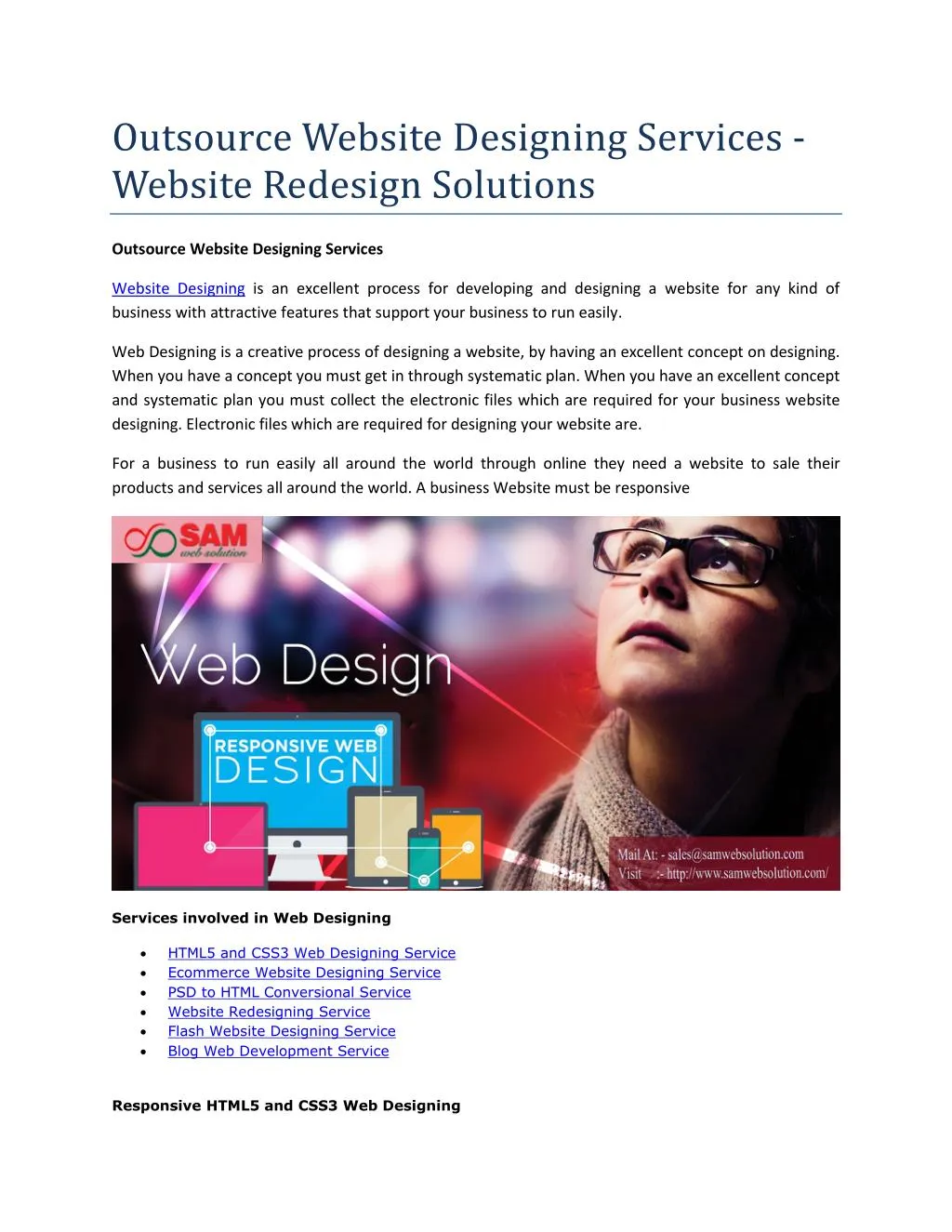 PPT Outsource Website Designing Services Website Redesign Solutions