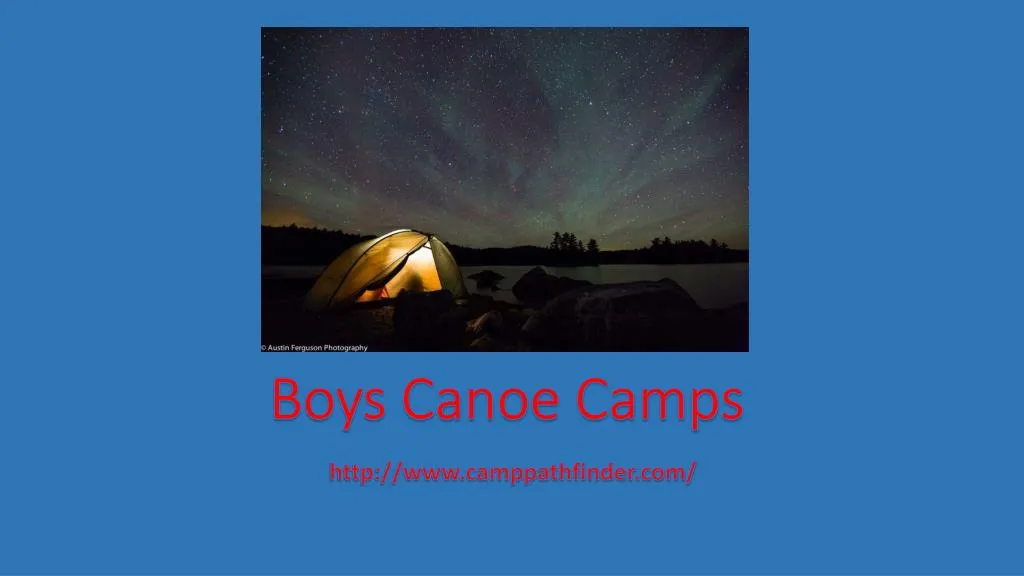 boys canoe camps n.