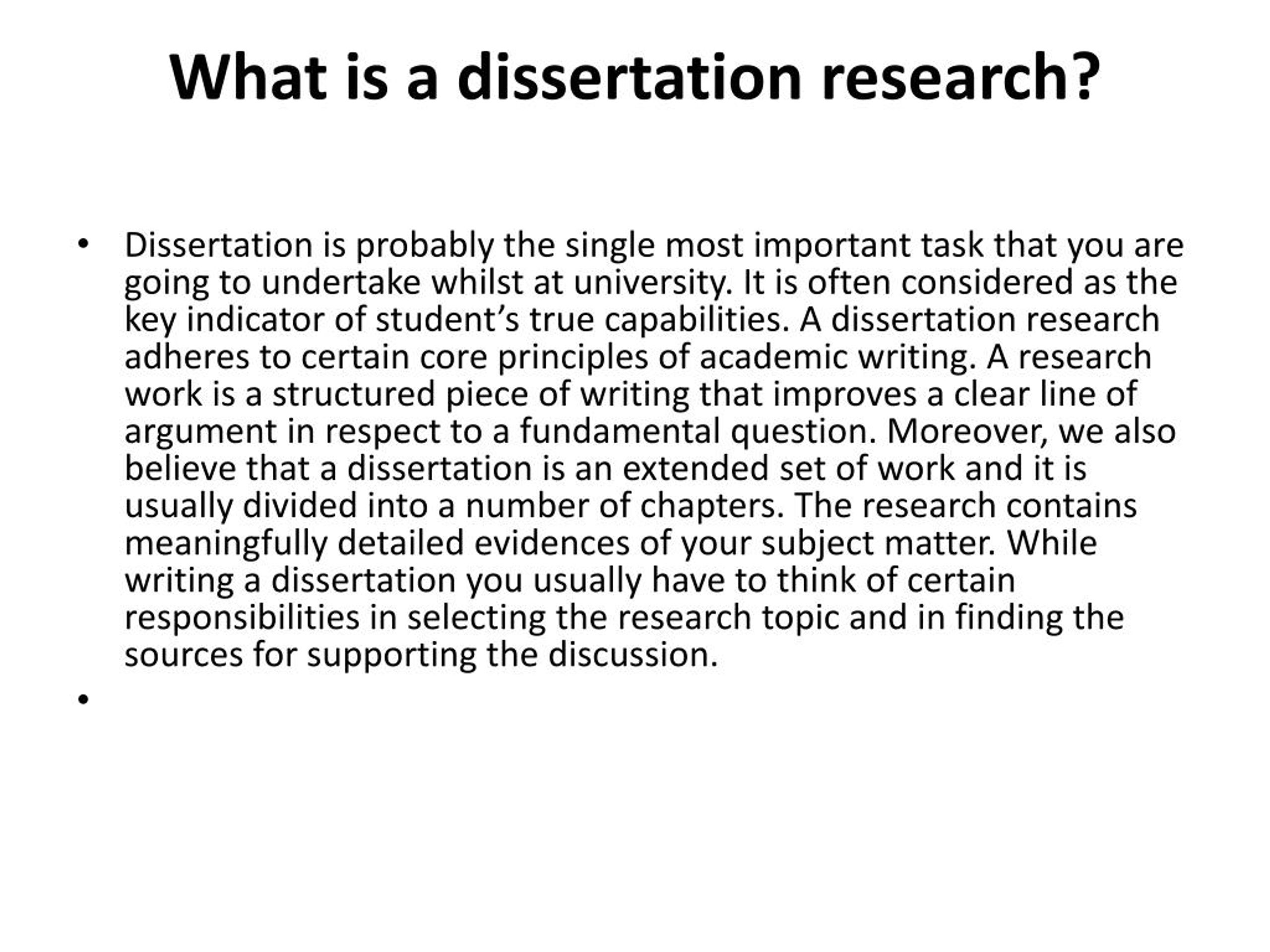 research and dissertation assistance