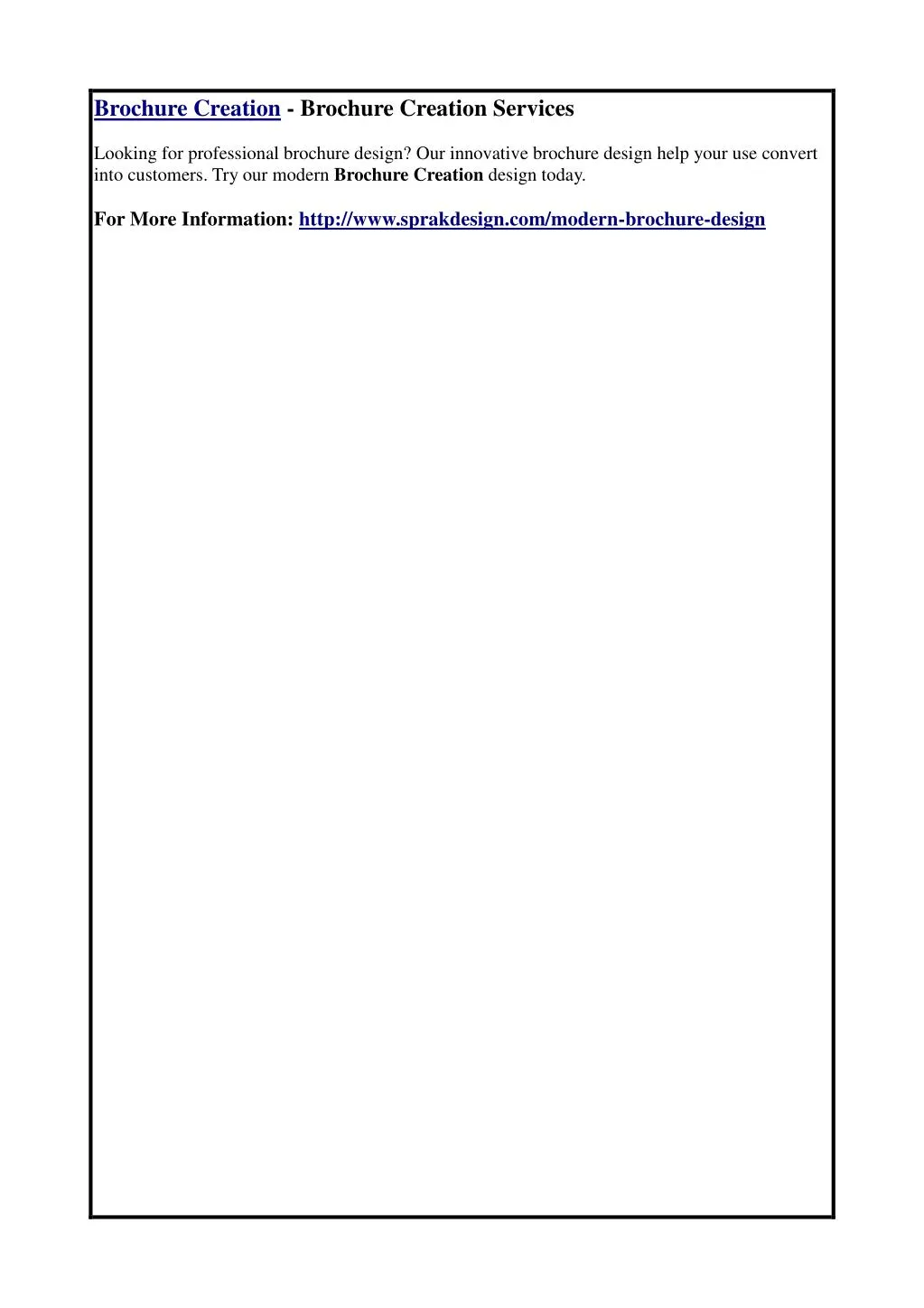 brochure creation brochure creation services n.