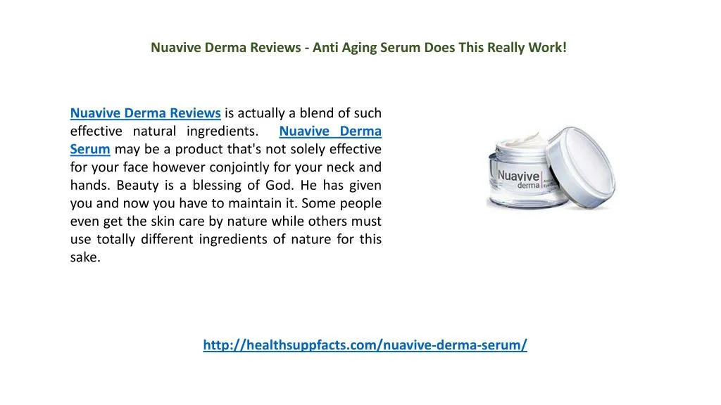 nuavive derma reviews anti aging serum does this n.