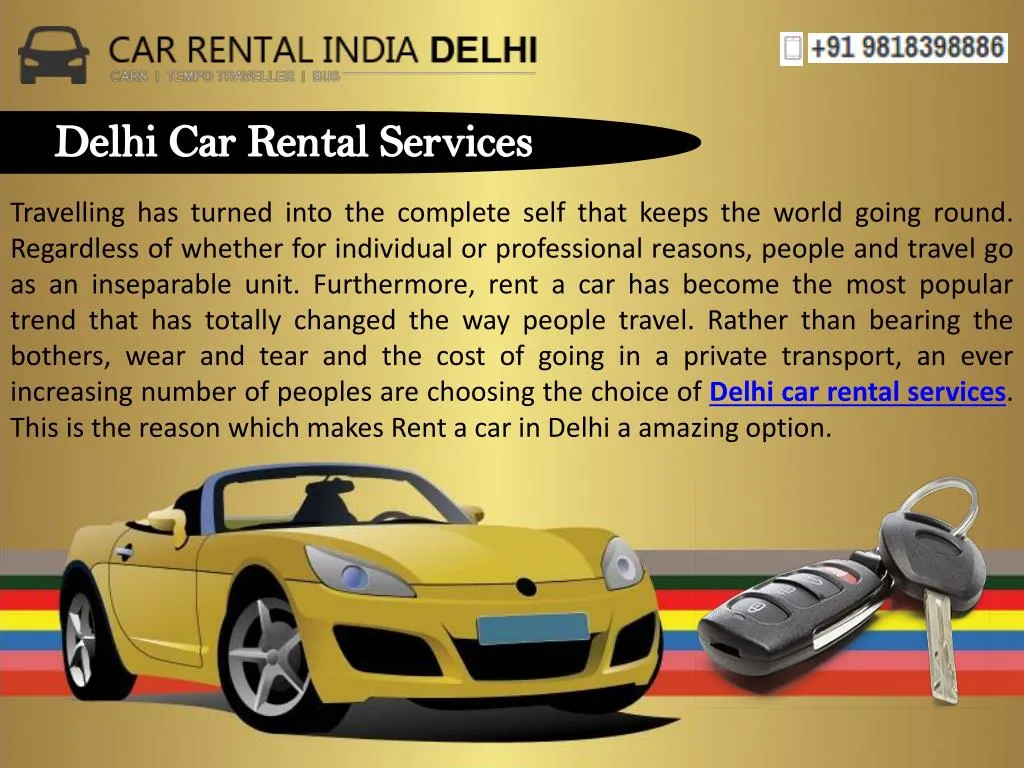 PPT Delhi Car Rental Services with Full Reliability PowerPoint