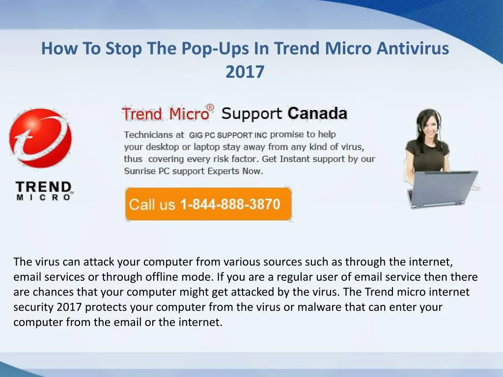 how to stop the pop ups in trend micro antivirus n.