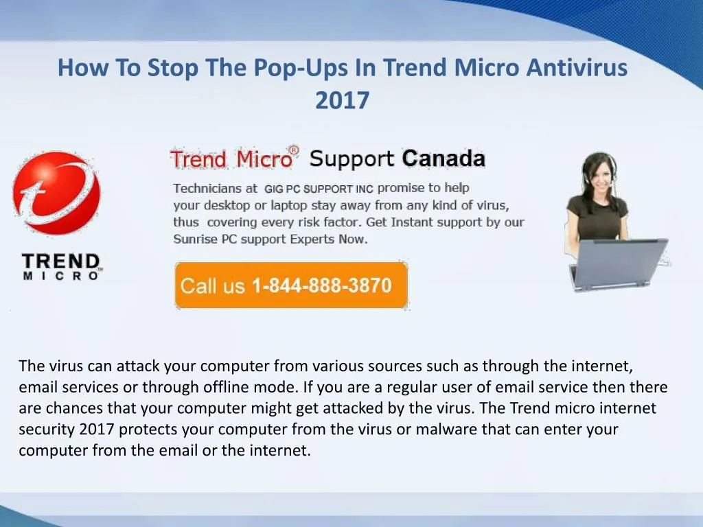 PPT - How To Stop The Pop-Ups In Trend Micro Antivirus 2017 PowerPoint