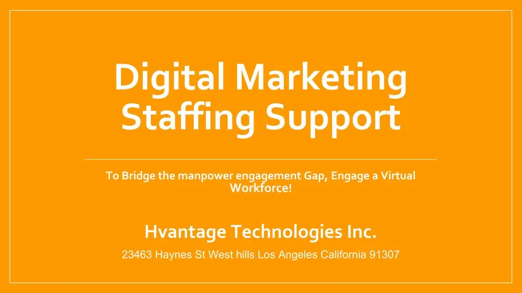 digital marketing staffing support n.