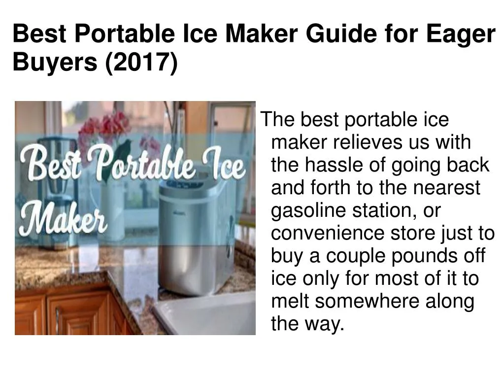 Ppt Igloo Portable Countertop Ice Maker Review Nugget Ice
