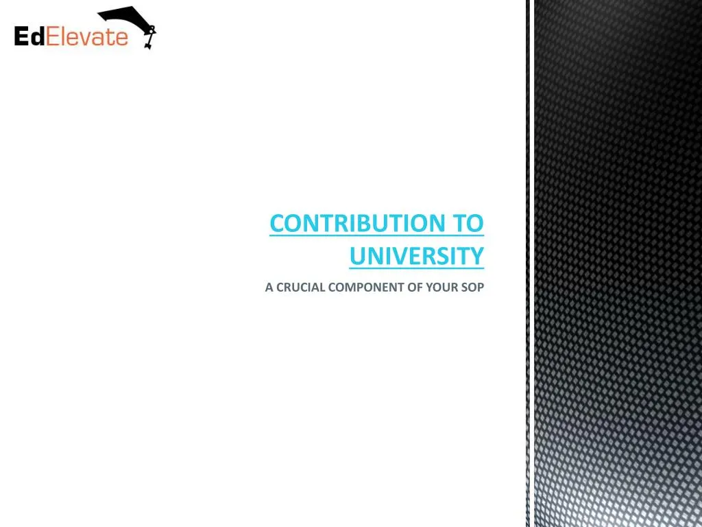 contribution to university n.