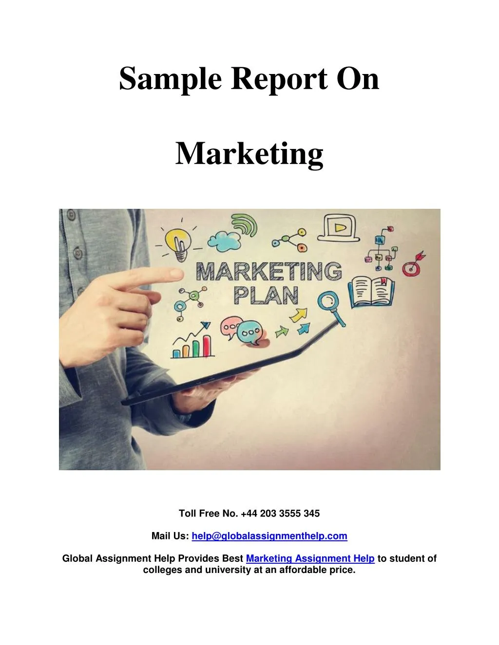 marketing report assignment