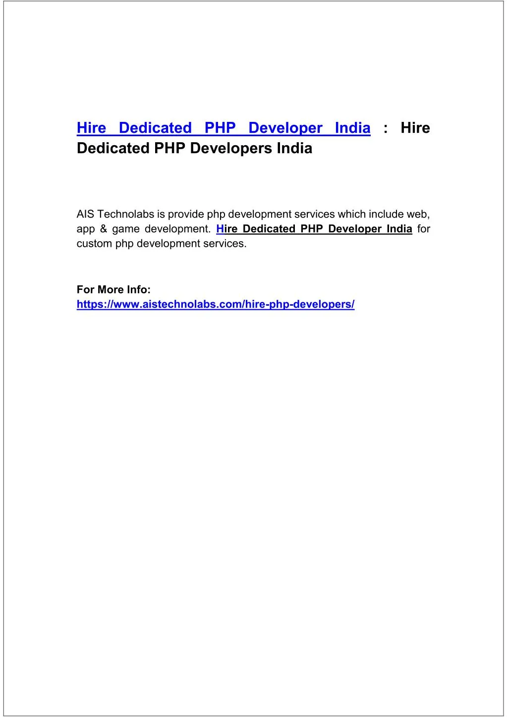 hire dedicated php developer india hire dedicated n.