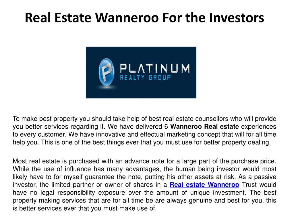real estate wanneroo for the investors n.