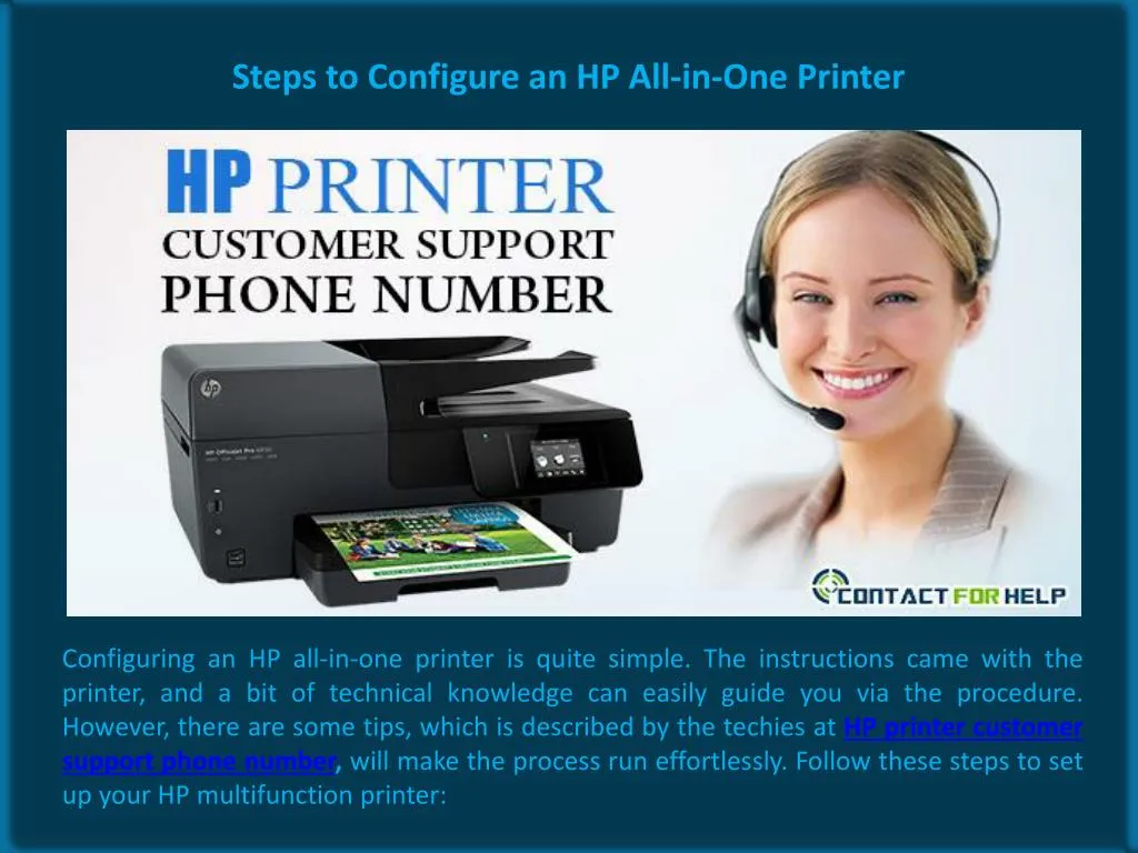 steps to configure an hp all in one printer n.