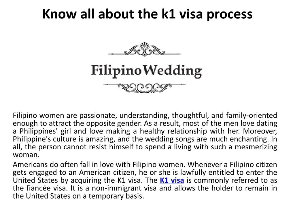 know all about the k1 visa process n.