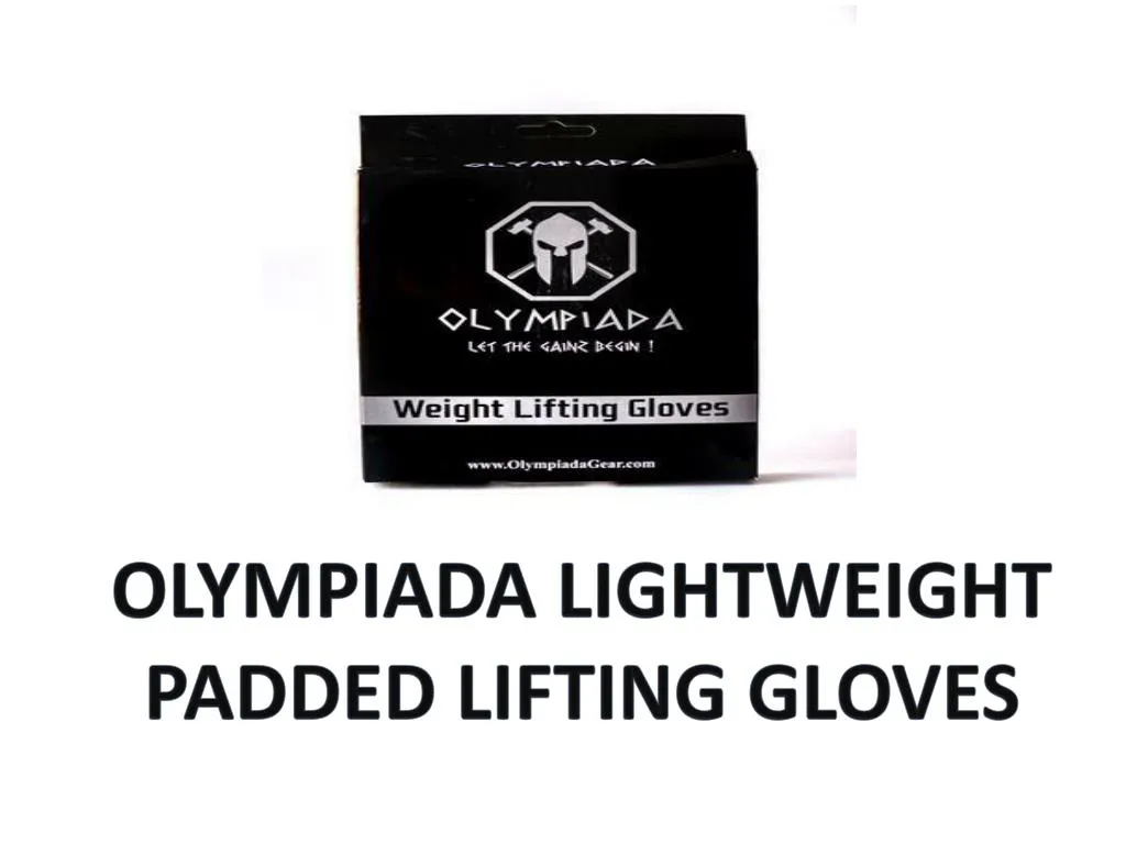olympiada lightweight padded lifting gloves n.