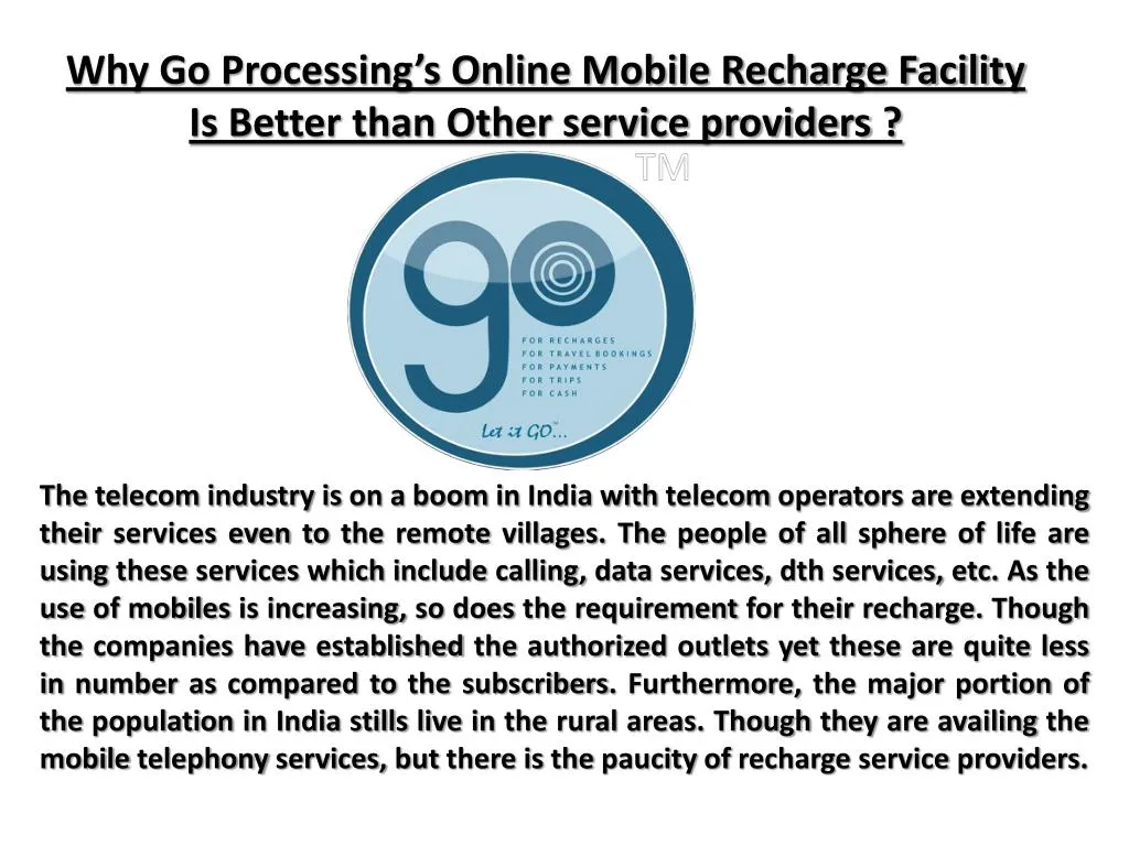 why go processing s online mobile recharge n.