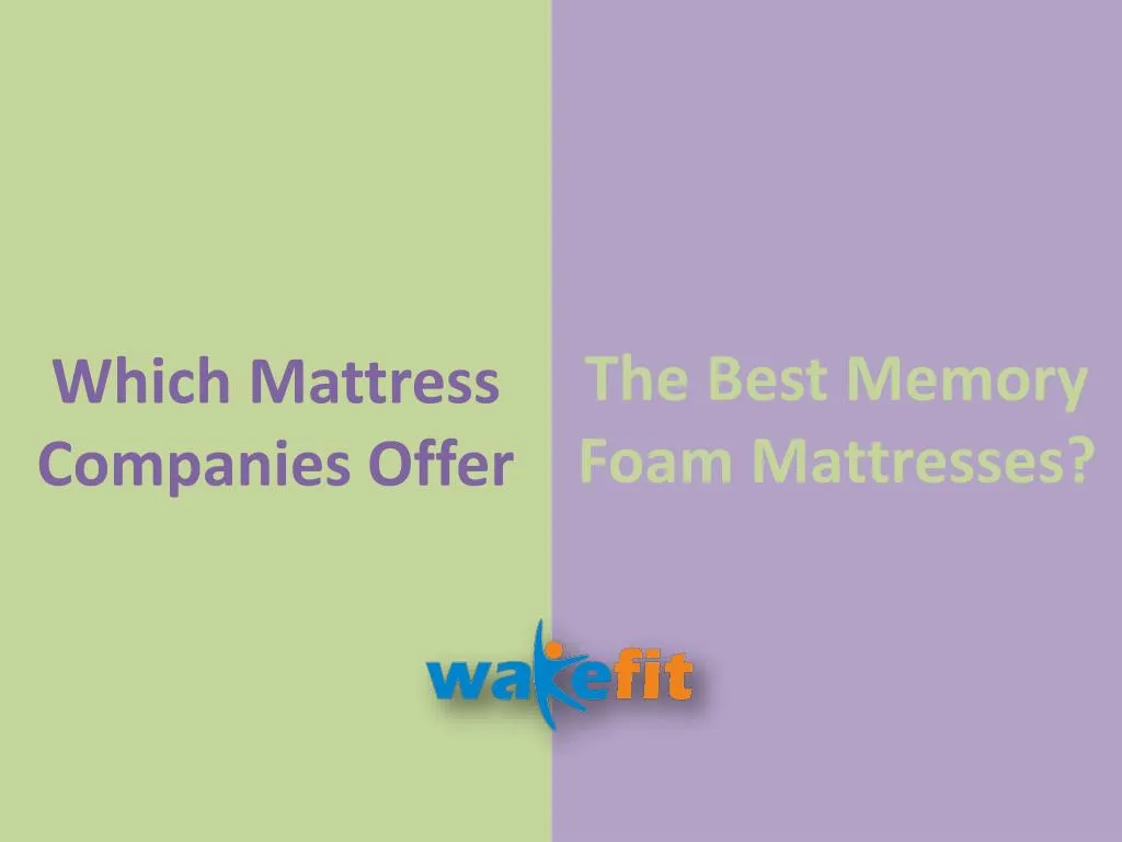which mattress companies offer n.