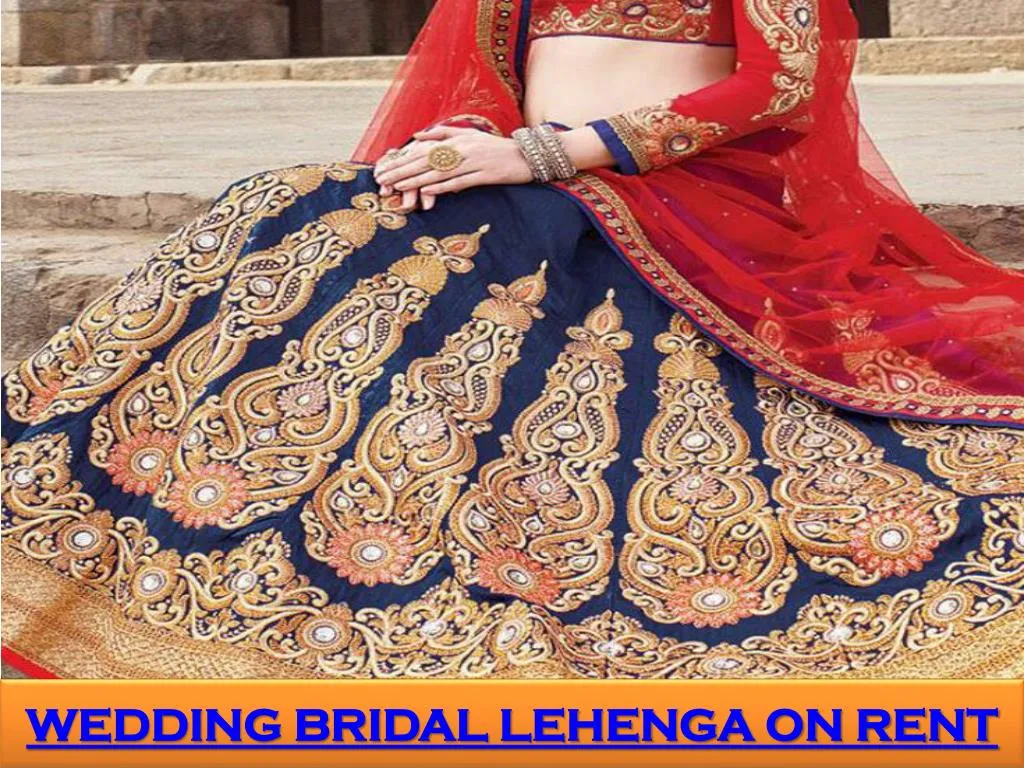 lehenga on rent for wedding