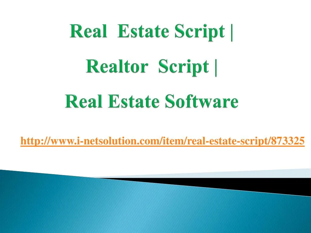 real estate script realtor script real estate software n.