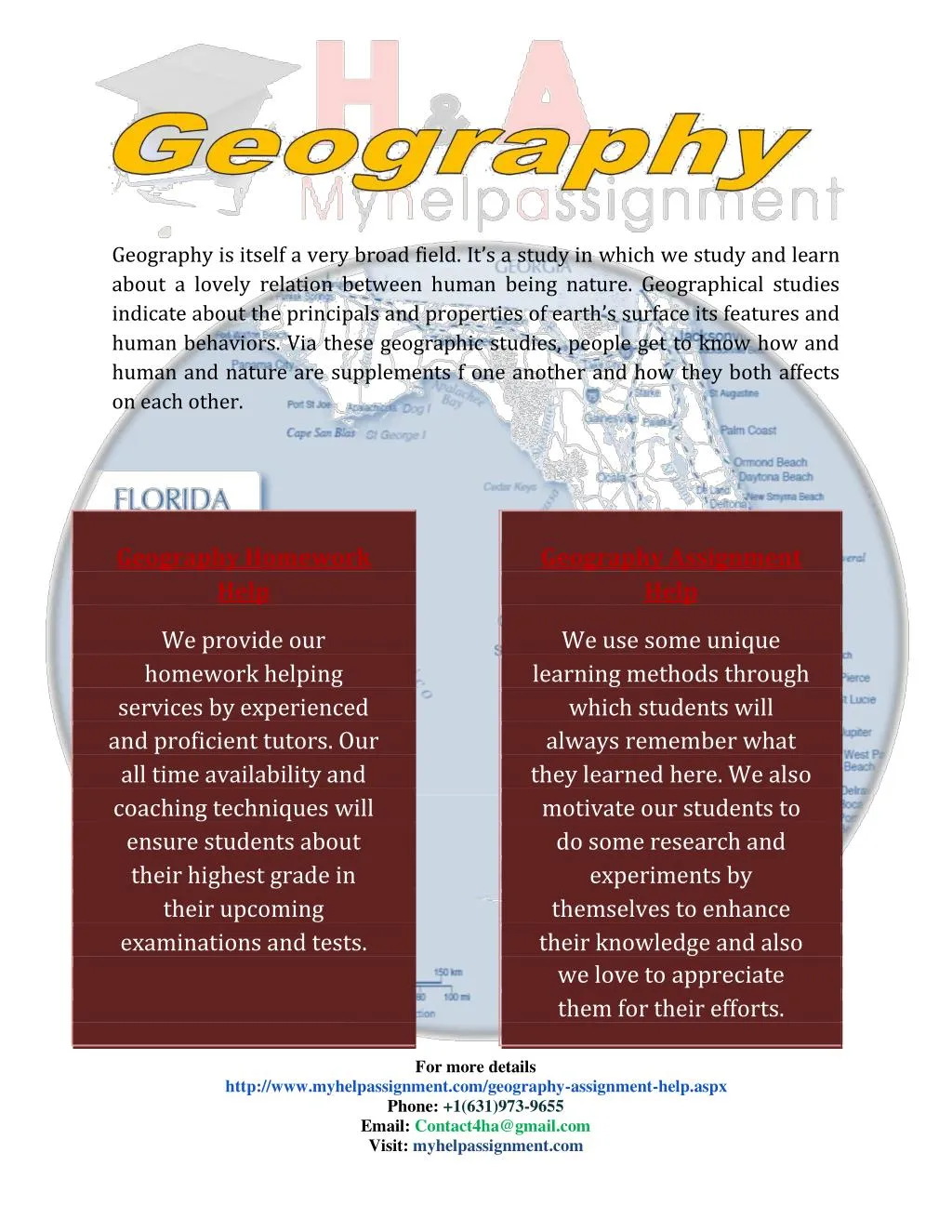 a geography assignment