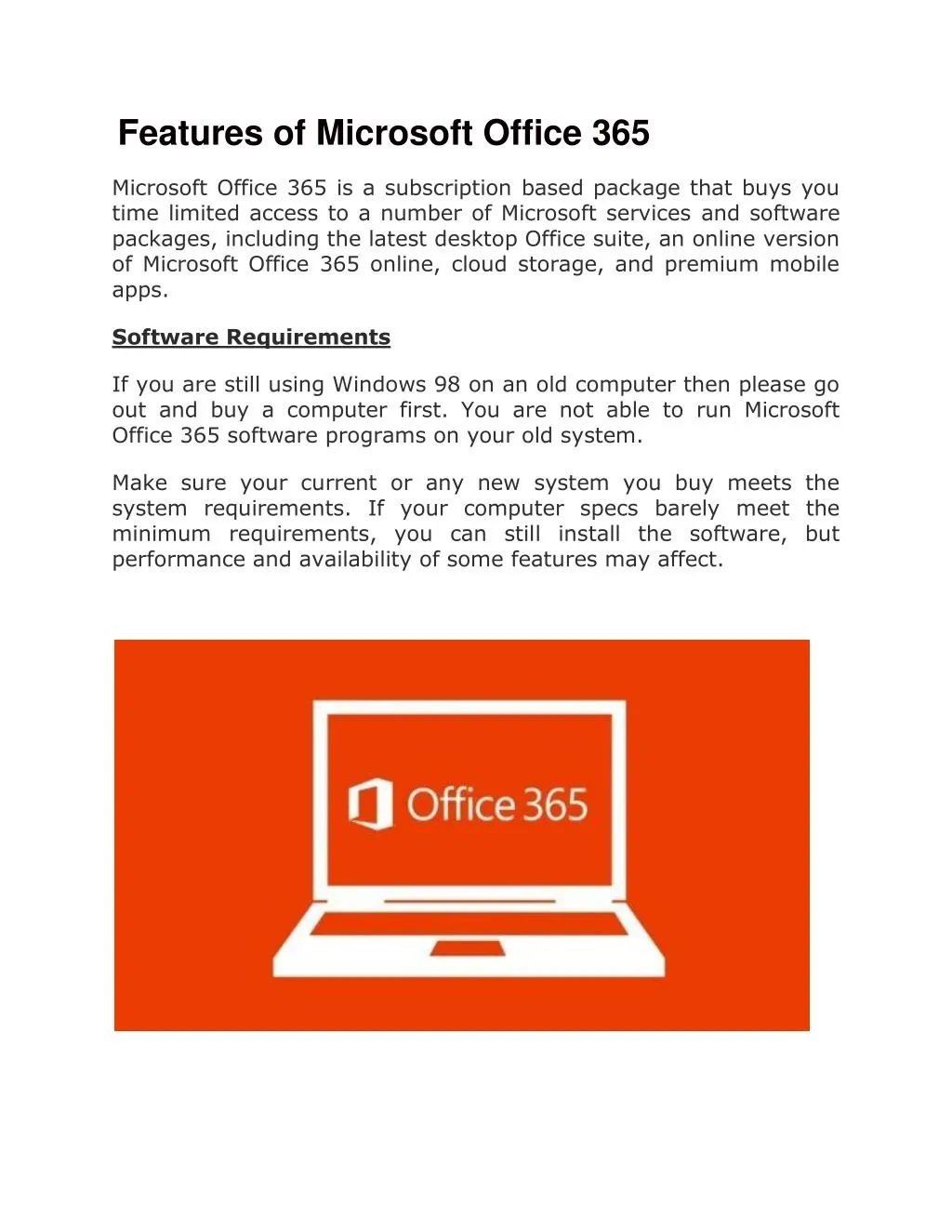 Ppt Features Of Microsoft Office 365 Powerpoint Presentation Free Download Id 7580026