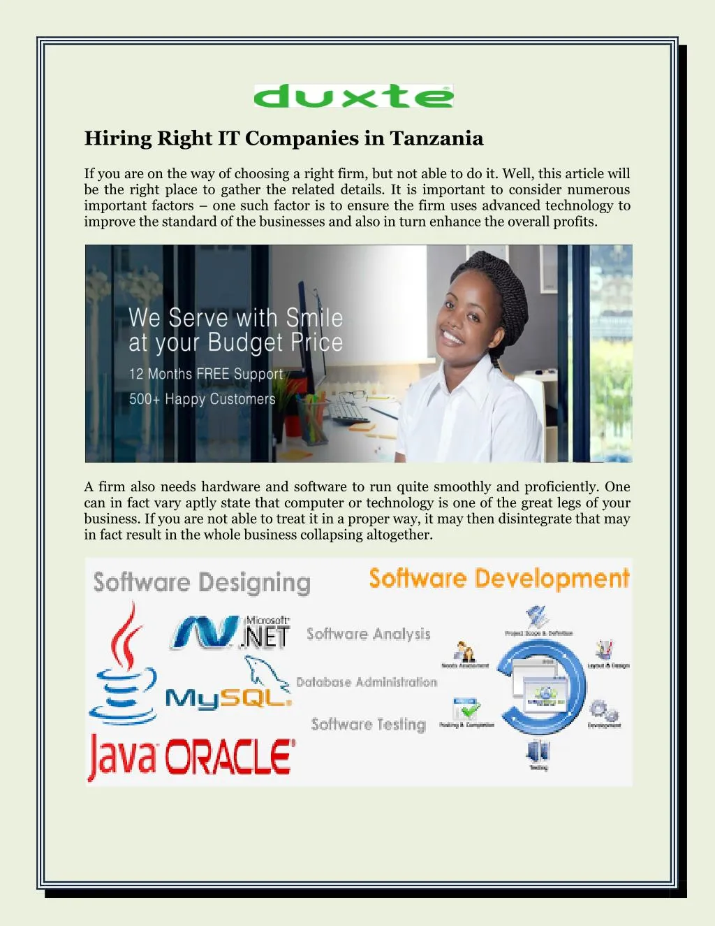 hiring right it companies in tanzania n.