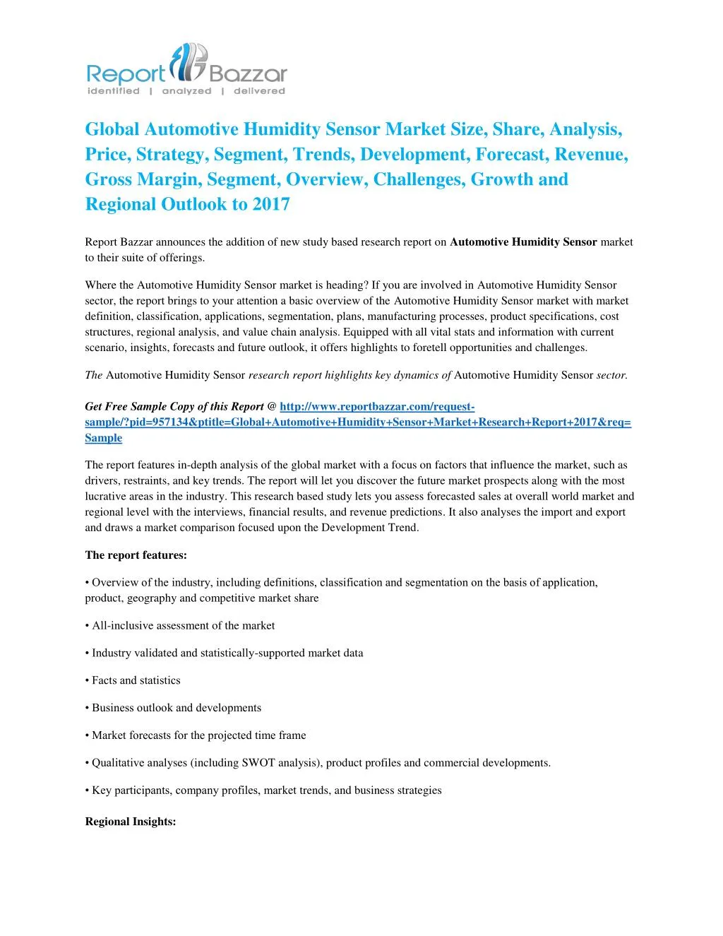 global automotive humidity sensor market size n.
