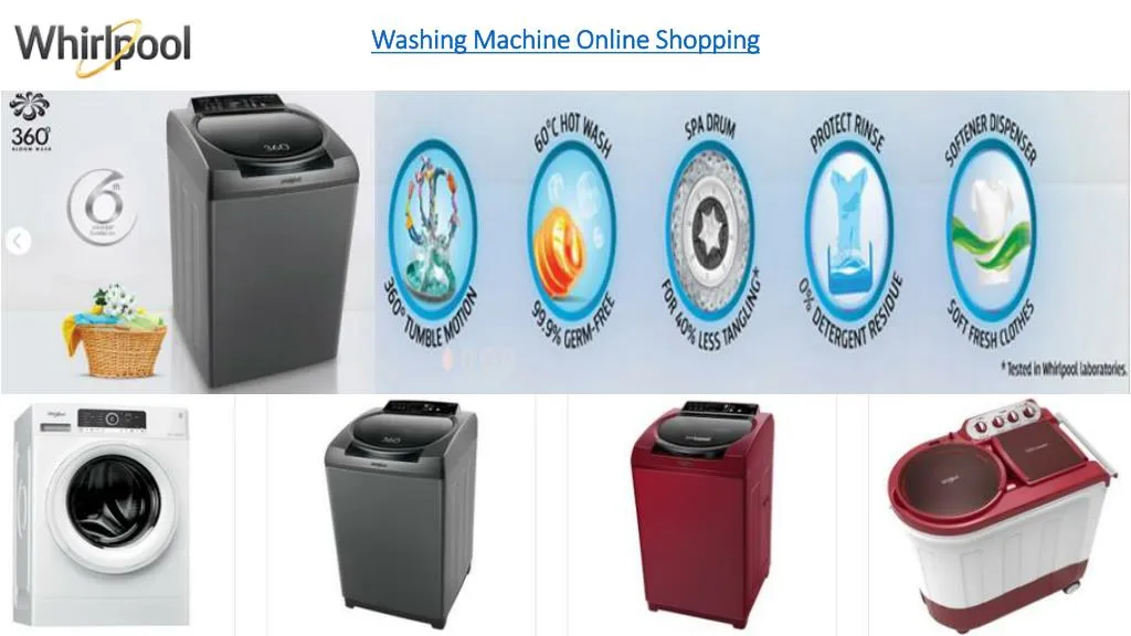 PPT Washing Machine Online Shopping PowerPoint Presentation, free