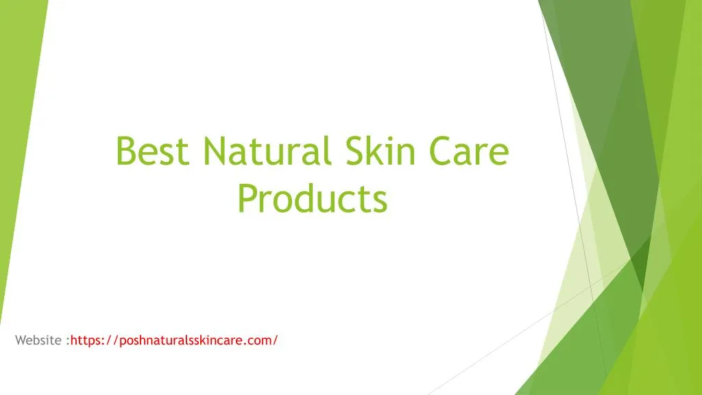 best natural skin care products n.