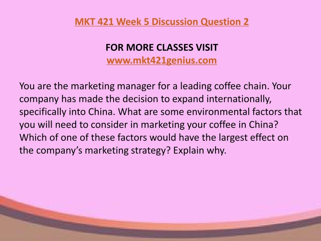 mkt 421 environmental factors paper Uoptutorial provides mkt 421 week 5 individual assignment environmental factors and here also find mkt 421 paper in which you identify the environmental. mkt 421 environmental factors paper Uoptutorial provides mkt 421 week 5 individual assignment environmental factors and here also find mkt 421 paper in which you identify the environmental.