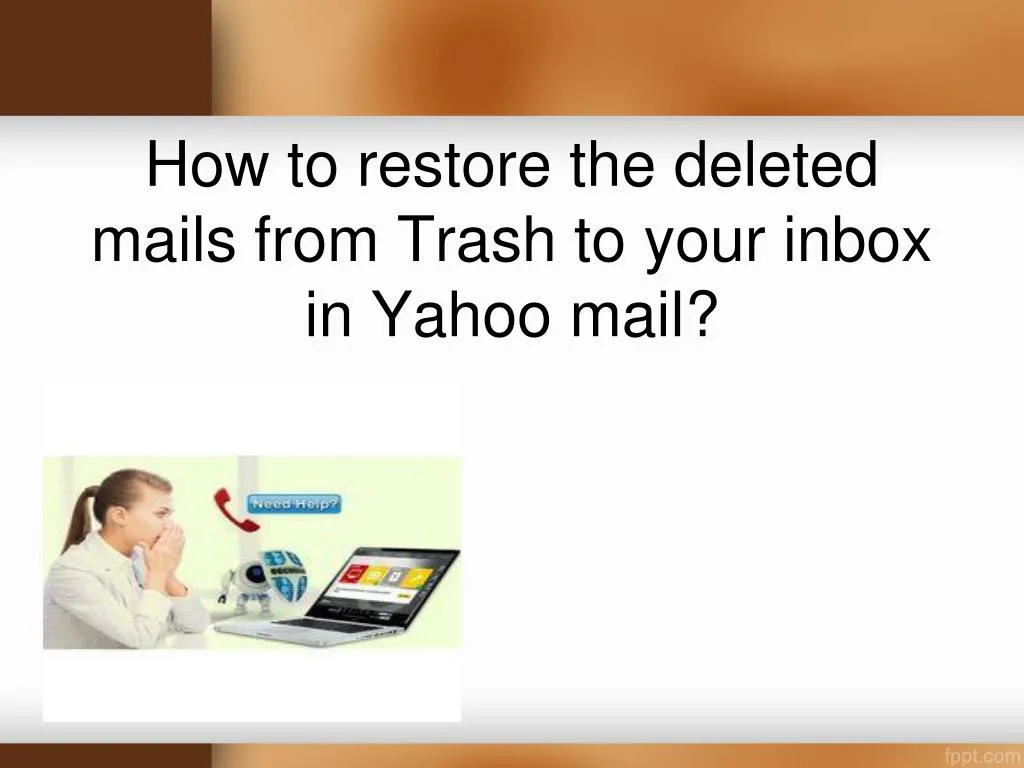 how to recover deleted trash in yahoo mail