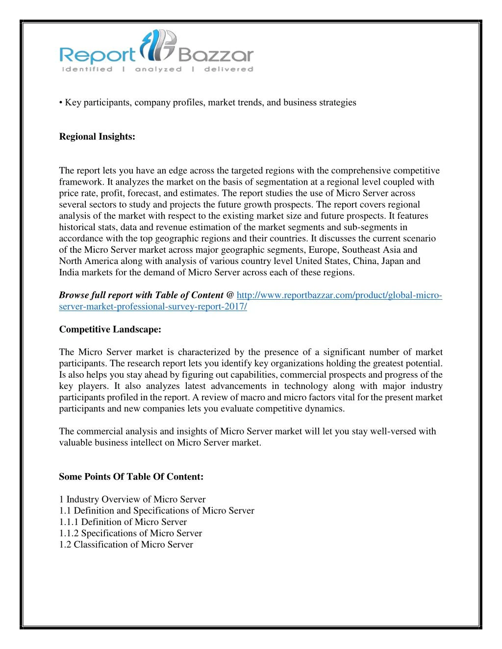 Ppt Micro Server Market Ysis Lications Size Share Key Partints Company Profiles Market Trends And Business Strategies