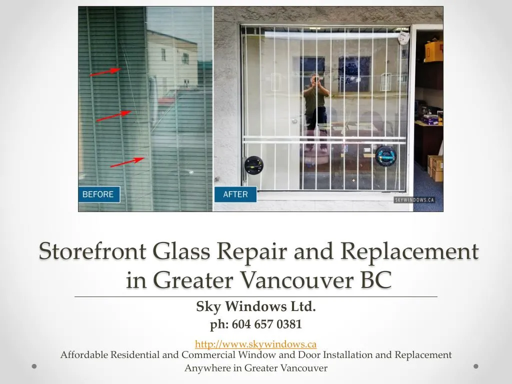 Ppt Storefront Glass Repair And Replacement In Greater Vancouver