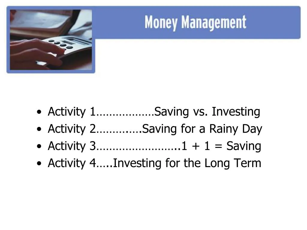 activity 1 saving vs investing activity 2 saving n.