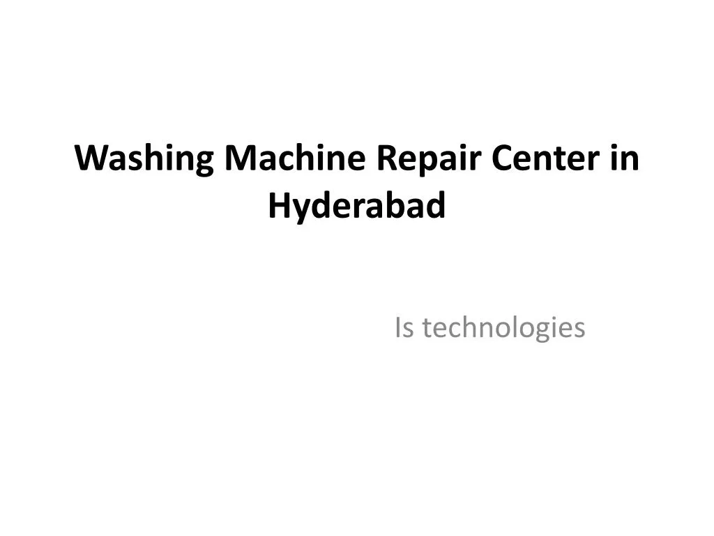 washing machine repair center in hyderabad n.