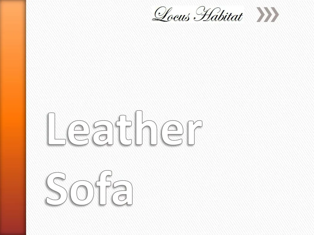 leather sofa n.